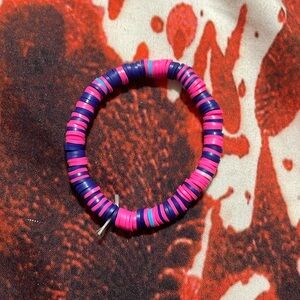 Blue and pink bracelet